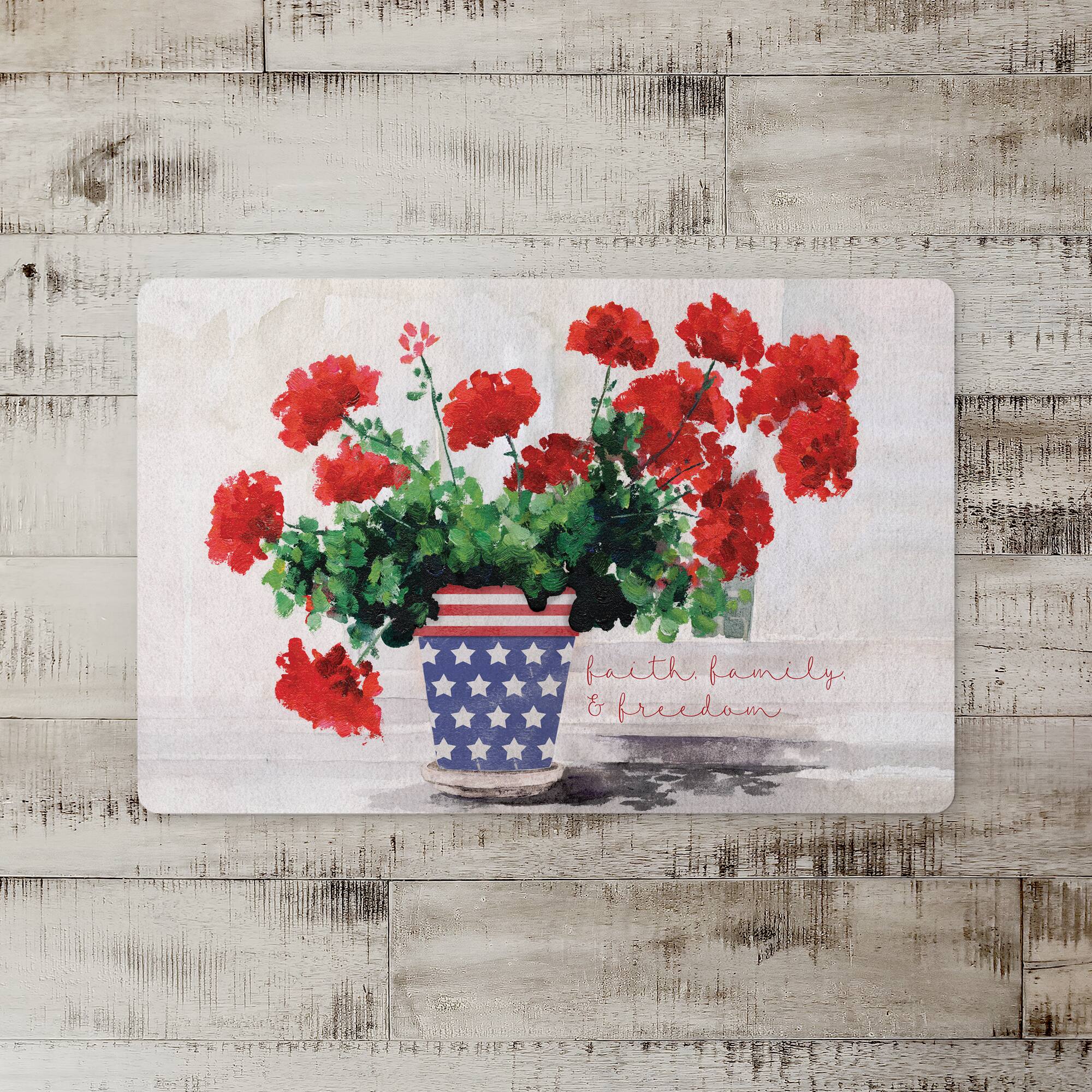 Faith, Family & Freedom Floor Mat